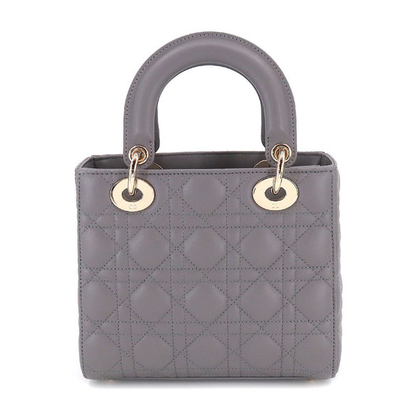 Christian Dior My ABCDior Small 2way Hand Shoulder Bag Leather Gray M05380CAL... - Picture 2 of 10